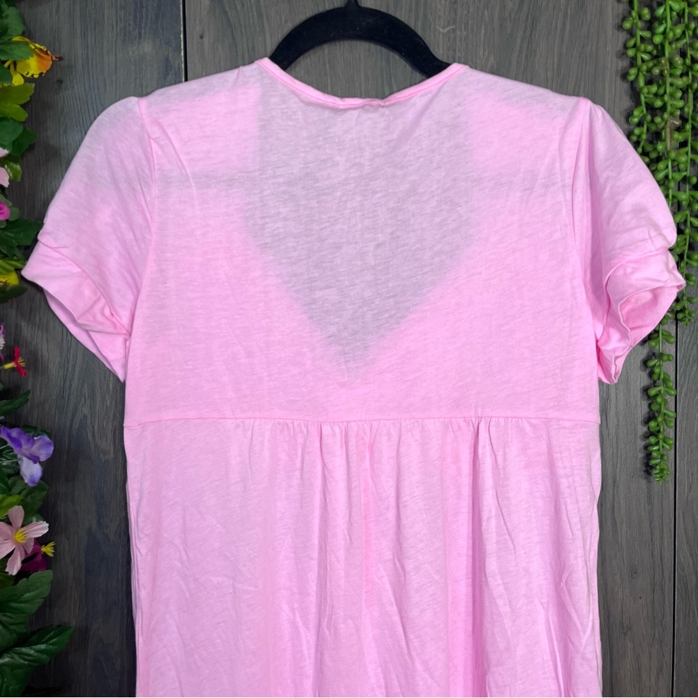 1💙2/$40💙Fang Vintage Y2k Short Sleeved Tie Detail Top Size XL - Picture 13 of 15